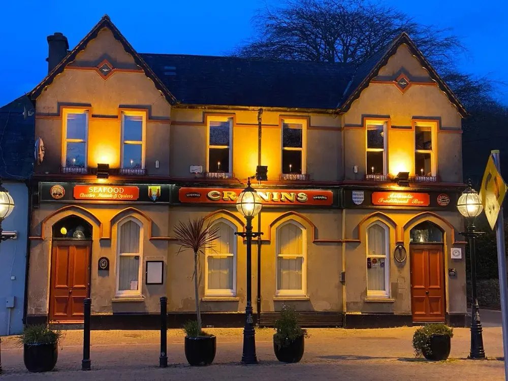Cronin's exterior at night