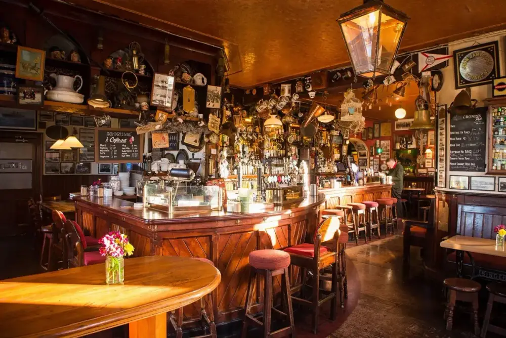 The Victorian bar interior